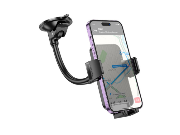 Hoco Car Holder H38 Cheetah – Dashboard & Windshield Mount, Black Hoco Car Holder H38 Cheetah – Dashboard & Windshield Mount, Black